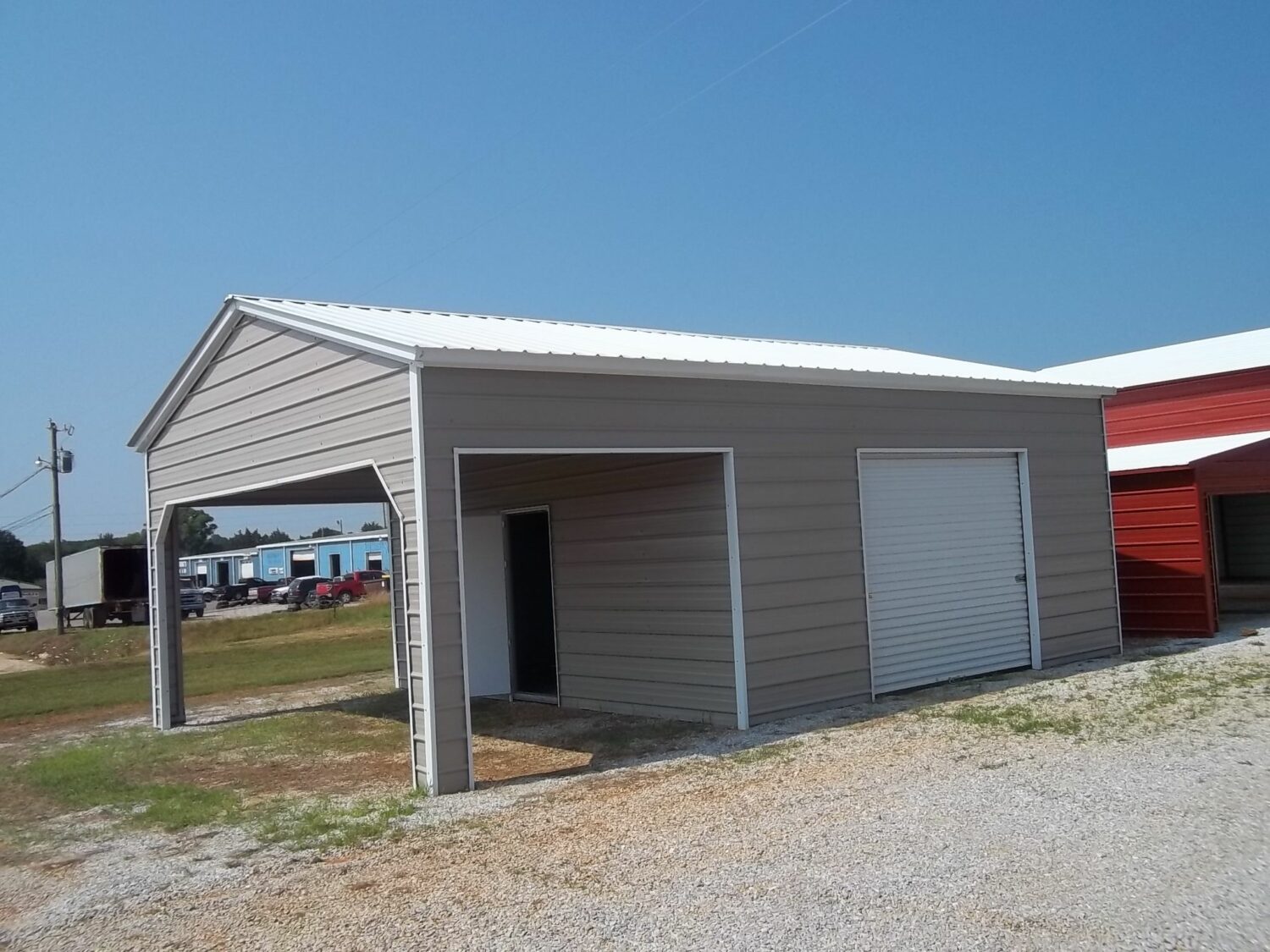 20 x 26 x 10 Combo Garage | Choice Metal Buildings