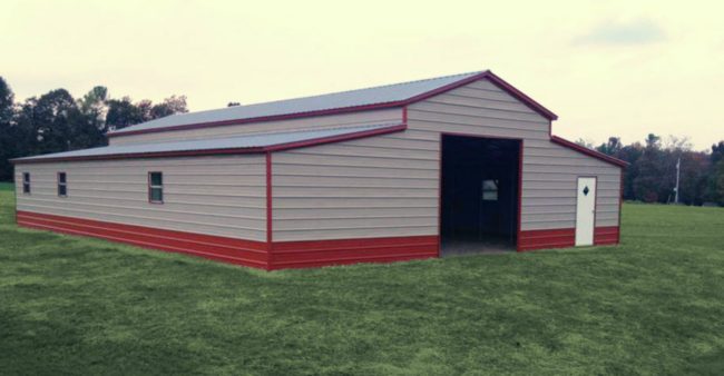 42 x 56 x 12 boxed eave barn, , choice metal buildings