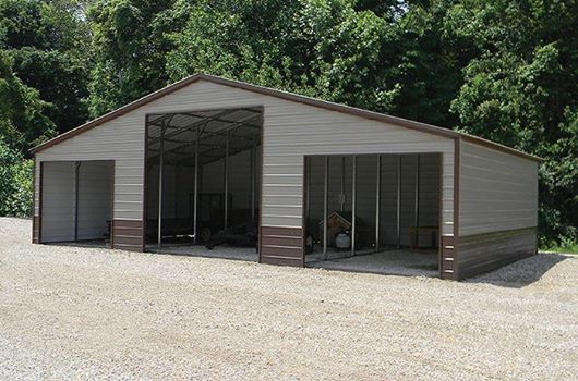 42' x 21' a-frame vertical-continuous roof barn, , choice metal buildings