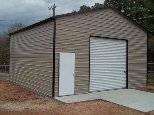 20' x 26' x 12' a-frame boxed eave roof system, , choice metal buildings