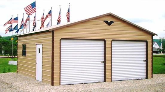 22' x 21' x 9' a-frame boxed eave roof system, , choice metal buildings