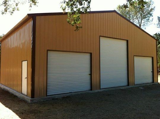 38' x 40' a-frame vertical garage, , choice metal buildings
