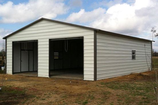 22' x 31' a-frame boxed eave garage9202, , choice metal buildings