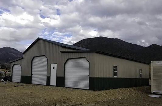 44' x 41' all vertical two tone barn, , choice metal buildings