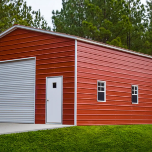 22' x 40' x 12' Vertical Roof Garage